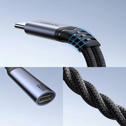 Audio kabel USB-C - 3.5mm / USB-C Joyroom SY-C02, 0.14m, černý