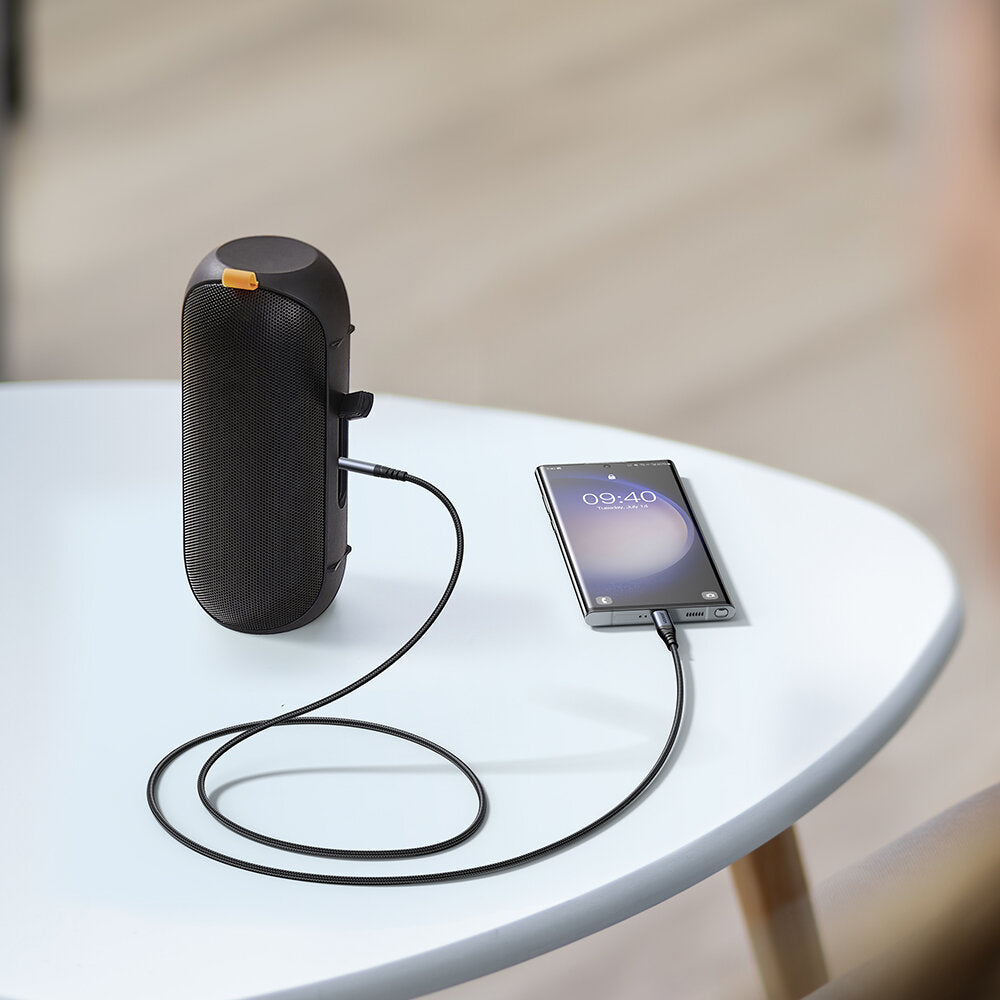 Audio kabel USB-C - 3.5mm Joyroom SY-A07, 1.2m, černý