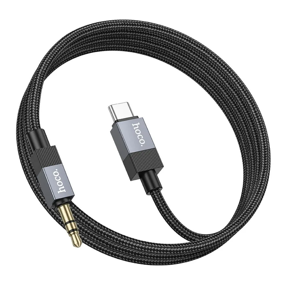 Audio kabel USB-C - 3.5mm HOCO UPA32B, 1m, Černý