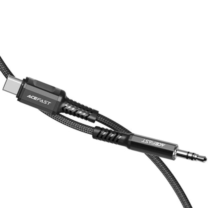 Audio kabel USB-C - 3.5mm Acefast C1-08, 1.2m, černý