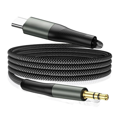 Audio kabel USB-C - 3.5mm Techsuit AC16 NexaSound, 1m, šedý