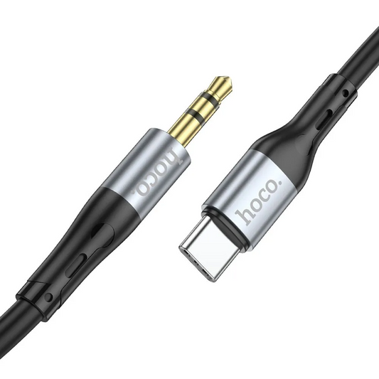Audio kabel USB-C - 3.5mm HOCO UPA22, 1m, černý