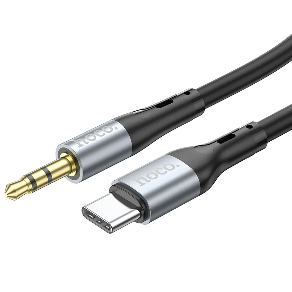 Audio kabel USB-C - 3.5mm HOCO UPA22, 1m, černý