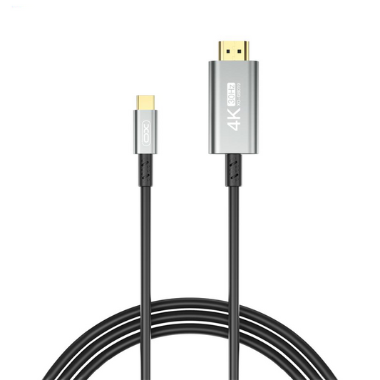 Audio a video kabel USB-C - HDMI XO Design GB019, 1.8m, černý