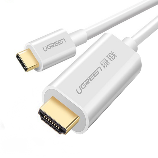 Audio a video kabel USB-C - HDMI UGREEN MM121, 1.5m, bílý