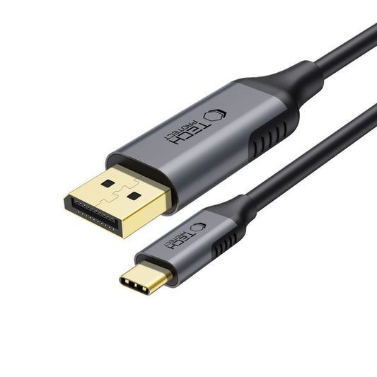 Audio a video kabel USB-C - DisplayPort Tech-Protect Ultraboost, 1.8m, černý