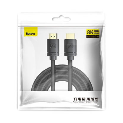 Video kabel Baseus High Definition Series, HDMI - HDMI, 8K, 3m, Černý CAKGQ-L01