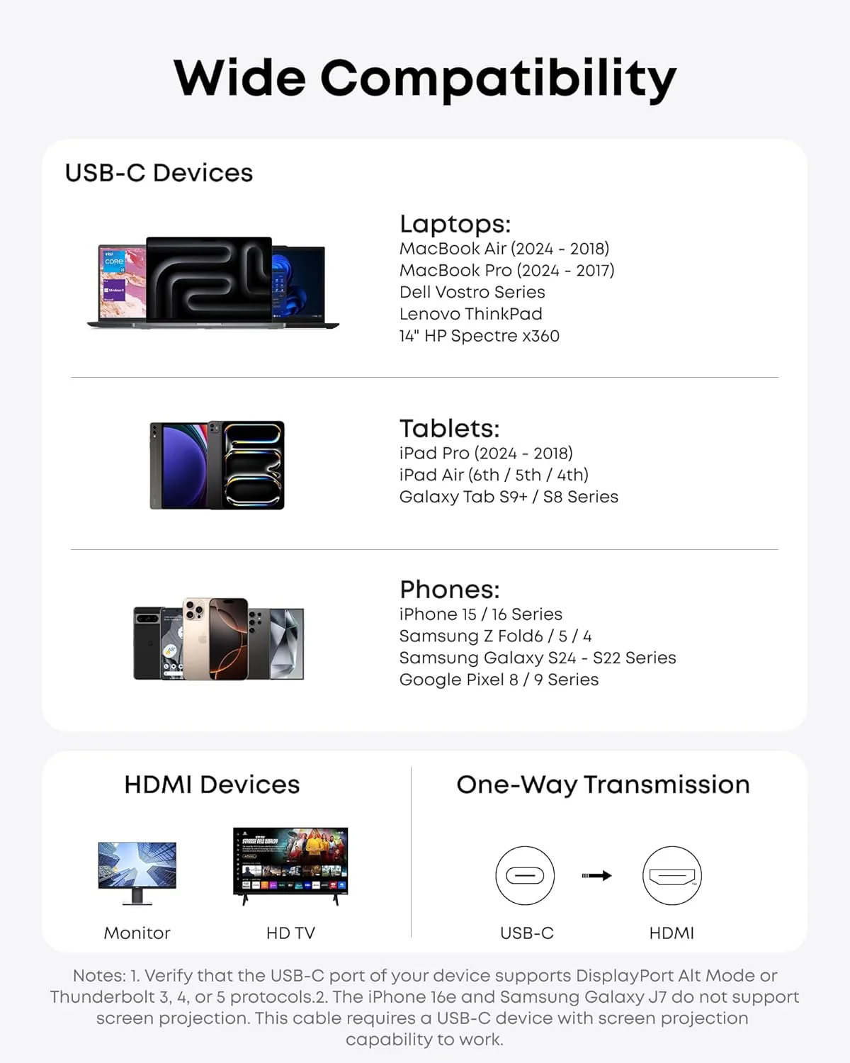 Audio a video kabel USB-C - HDMI Anker Nano, 1.8m, šedý A87E0H12
