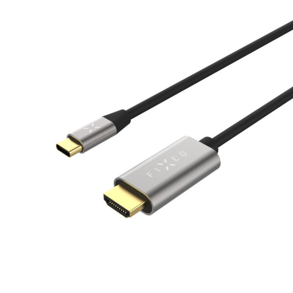 Audio a video kabel USB-C - HDMI Fixed, 2m, šedý