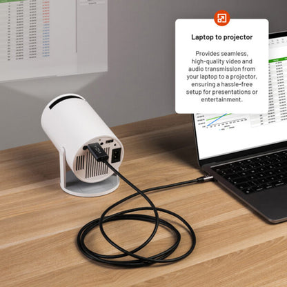 Audio a video kabel USB-C - HDMI Fixed, 2m, šedý