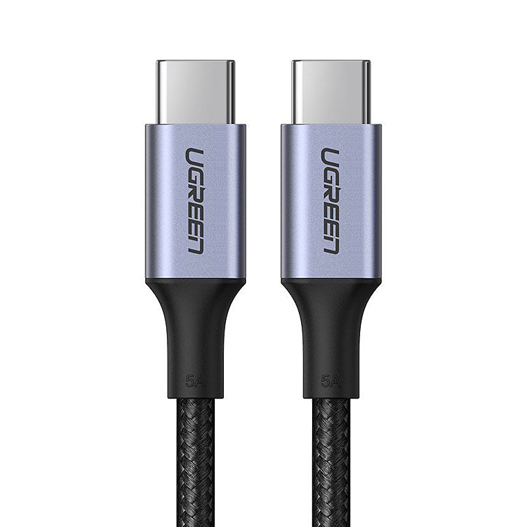 Datový a nabíjecí kabel USB-C - USB-C UGREEN US316, 100W, 2m, šedý