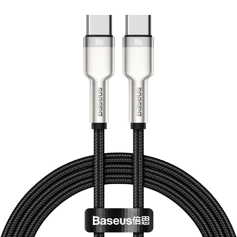 Datový a nabíjecí kabel USB-C - USB-C Baseus Cafule, 100W, 2m, Černý CATJK-D01