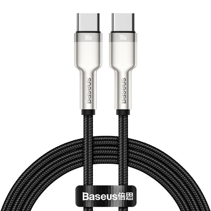 Datový a nabíjecí kabel USB-C - USB-C Baseus Cafule, 100W, 2m, Černý CATJK-D01