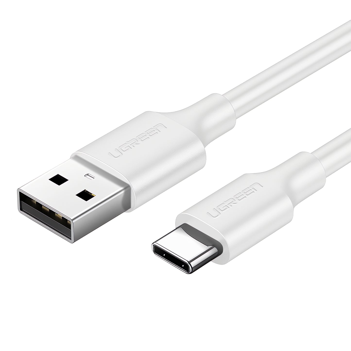 Datový a nabíjecí kabel USB-A - USB-C UGREEN US287, 18W, 1.5m, bílý