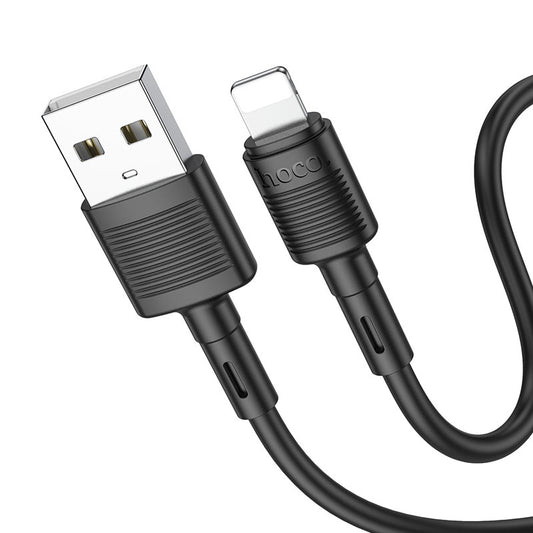 Datový a nabíjecí kabel USB-A - Lightning HOCO X83 Victory, 18W, 1m, černý