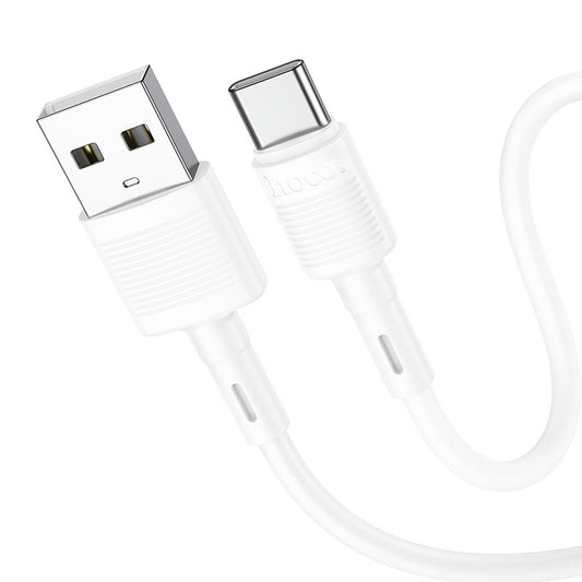Datový a nabíjecí kabel USB-A - USB-C HOCO X83 Victory, 20W, 1m, Bílý