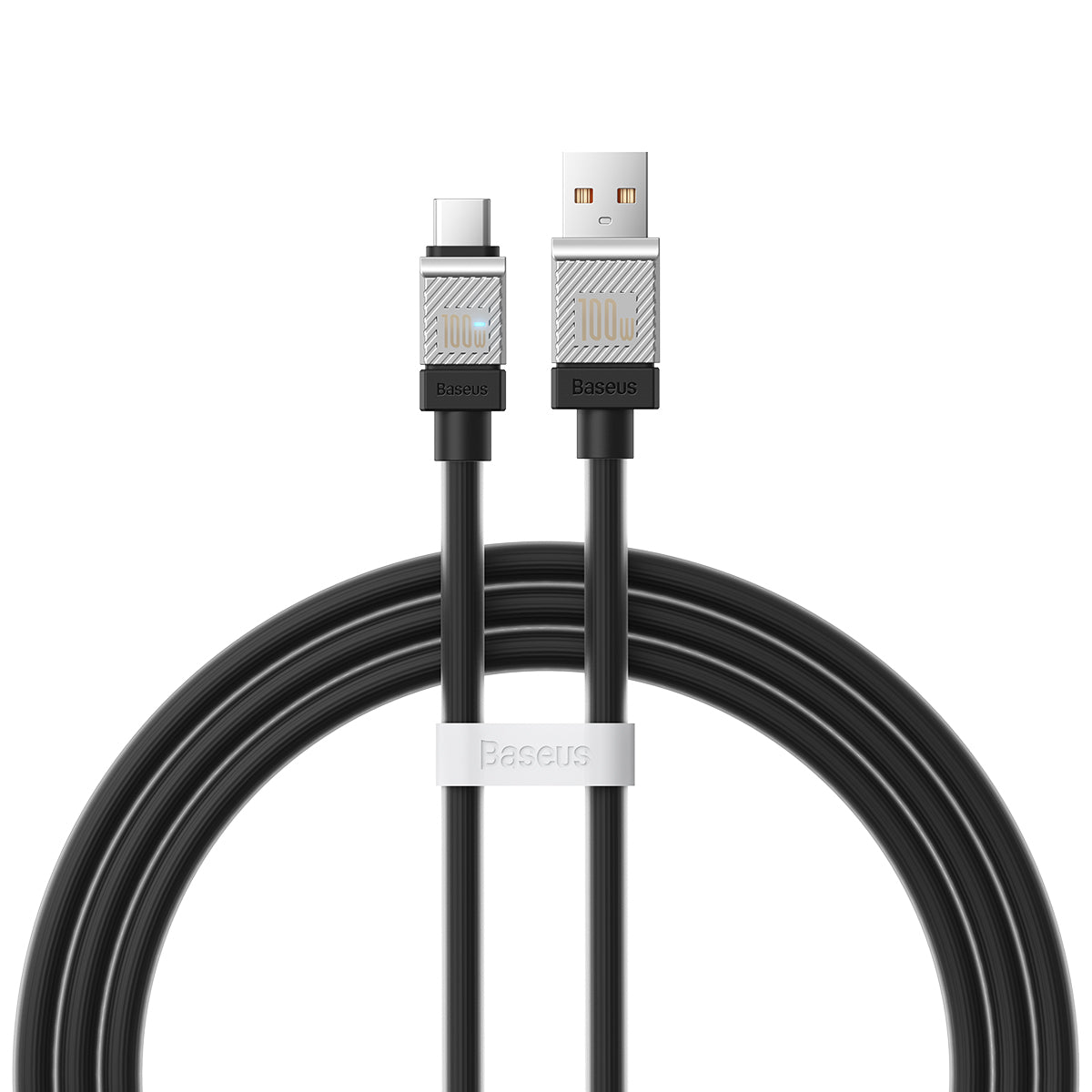 Datový a nabíjecí kabel USB-A - USB-C Baseus CoolPlay, 100W, 1m, Černý CAKW000601