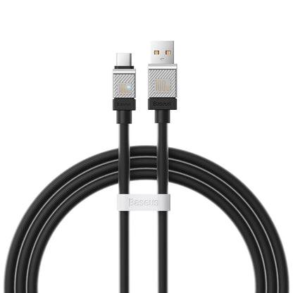 Datový a nabíjecí kabel USB-A - USB-C Baseus CoolPlay, 100W, 1m, Černý CAKW000601