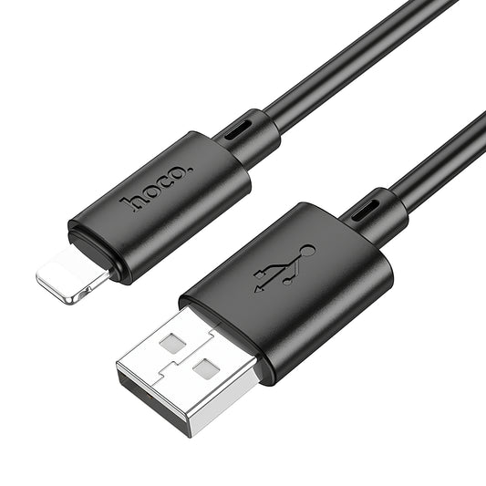 Datový a nabíjecí kabel USB-A - Lightning HOCO X88, 18W, 1m, černý 