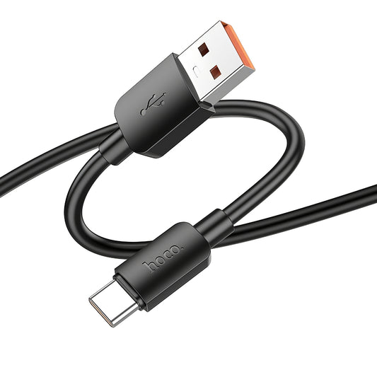 Datový a nabíjecí kabel USB-A - USB-C HOCO X96, 100W, 1m, černý 
