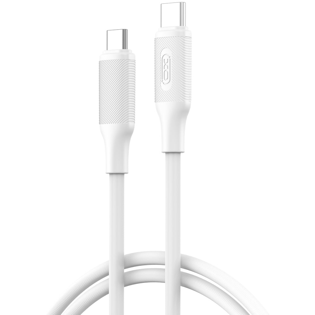 Datový a nabíjecí kabel USB-C - USB-C XO Design NB-Q265B, 60W, 1m, Bílý