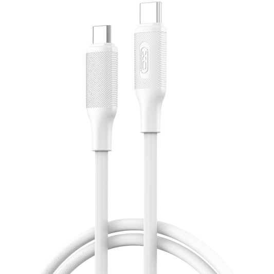 Datový a nabíjecí kabel USB-C - USB-C XO Design NB-Q265B, 60W, 1m, Bílý