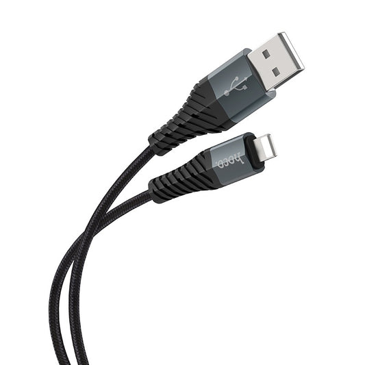Datový a nabíjecí kabel USB-A - Lightning HOCO X38 Cool, 18W, 1m, černý 