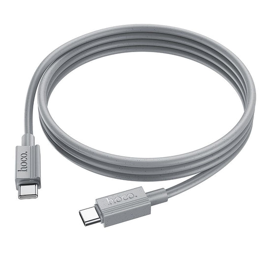 Datový a nabíjecí kabel USB-C - USB-C HOCO X107, 60W, 1m, šedý