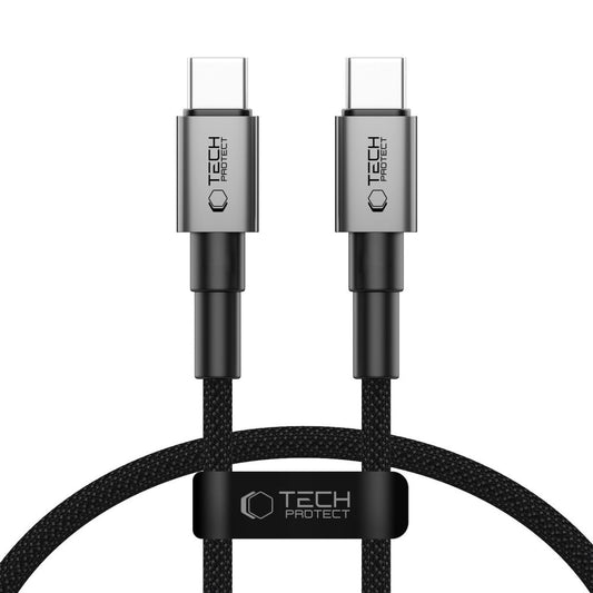Datový a nabíjecí kabel USB-C - USB-C Tech-Protect Ultraboost DNA, 60W, 0.5m, šedý