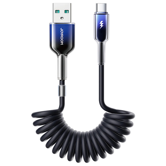 Datový a nabíjecí kabel USB-A - USB-C Joyroom S-A43 Crystal, 60W, 1,5m, Černý