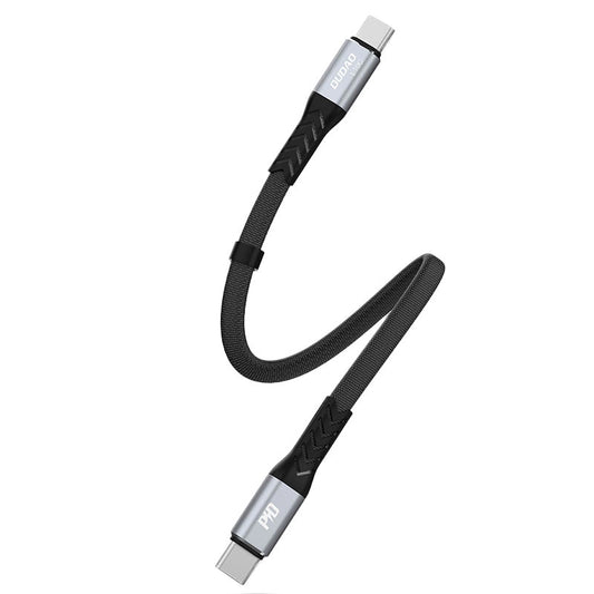 Datový a nabíjecí kabel USB-C - USB-C Dudao L10C, 100W, 0.23m, černý