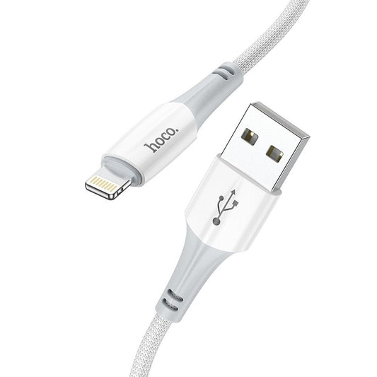Datový a nabíjecí kabel USB-A - Lightning HOCO X70, 18W, 1m, Bílý