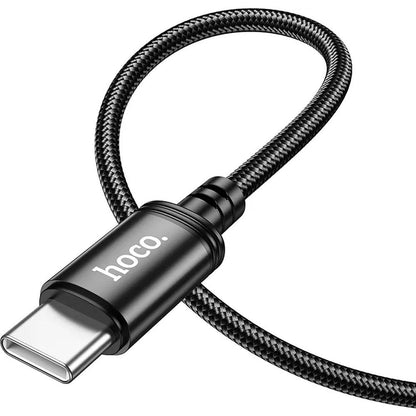 Datový a nabíjecí kabel USB-C - USB-C HOCO X89, 60W, 1m, černý