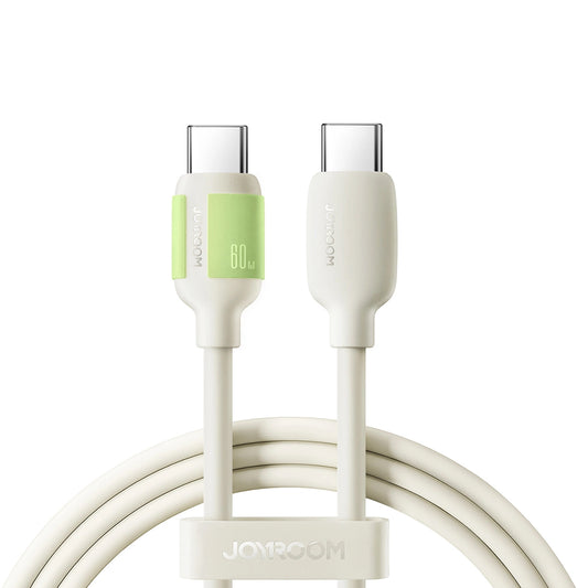 Datový a nabíjecí kabel USB-C - USB-C Joyroom S-A53, 60W, 1.2m, Béžový