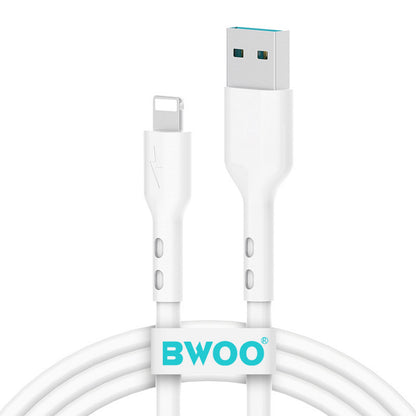 Datový a nabíjecí kabel USB-A - Lightning BWOO X172L, 18W, 1m, Bílý