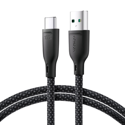 Datový a nabíjecí kabel USB-A - USB-C Joyroom Multi-Color S-A34, 100W, 1m, černý