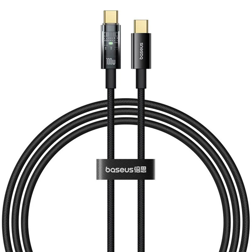 Datový a nabíjecí kabel USB-C - USB-C Baseus Explorer, 100W, 2m, černý P10319704111-00