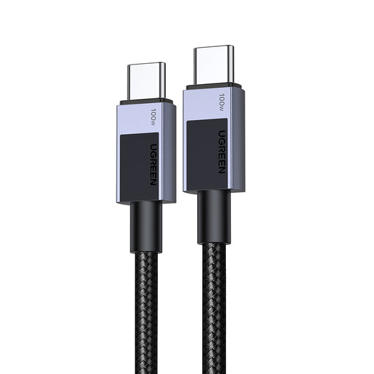 Datový a nabíjecí kabel USB-C - USB-C UGREEN L512, 100W, 0.5m, šedý