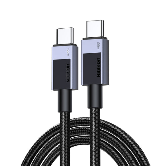 Datový a nabíjecí kabel USB-C - USB-C UGREEN L512, 100W, 3m, šedý