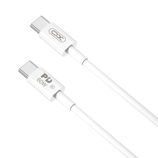 Kabel pro data a nabíjení USB-C - USB-C XO Design NB-Q190A, 60W, 1m, bílý