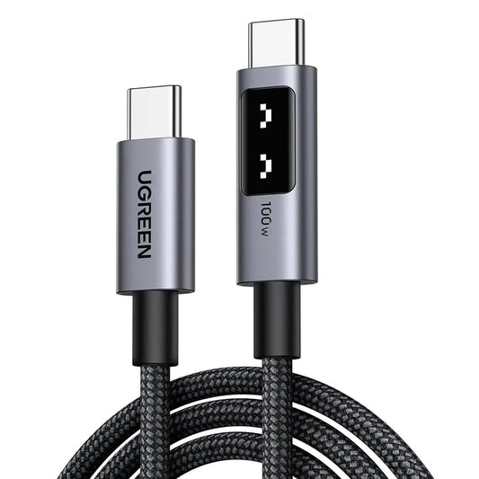 Kabel pro data a nabíjení USB-C - USB-C UGREEN L509, 100W, 2m, šedý