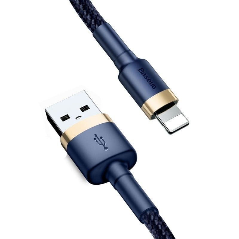 Datový a nabíjecí kabel USB-A - Lightning Baseus Cafule, 18W, 2m, Námořnická modř CALKLF-CV3
