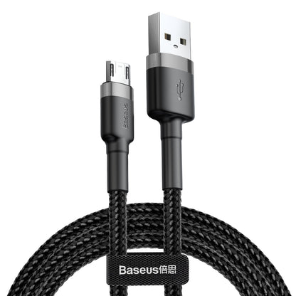 Datový a nabíjecí kabel USB-A - microUSB Baseus Cafule, 18W, 2m, šedý CAMKLF-CG1