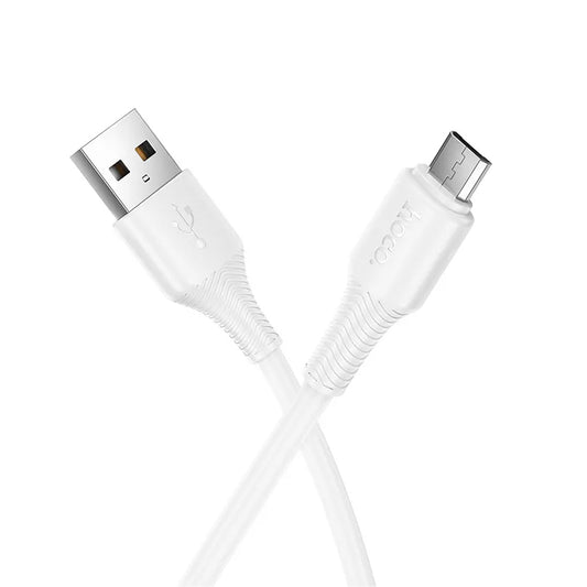 Datový a nabíjecí kabel USB-A - microUSB HOCO X120, 18W, 1m, Bílý