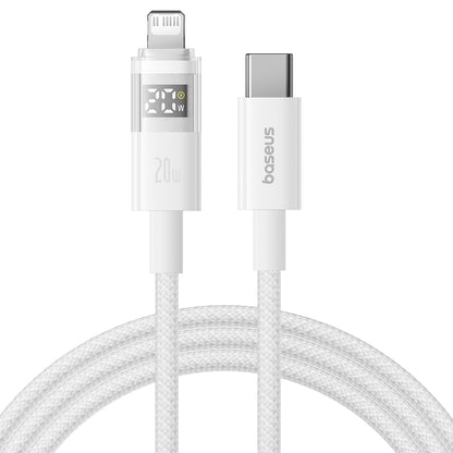 Kabel pro data a nabíjení USB-C - Lightning Baseus Display 2, 20W, 2m, bílý P10382703211-01