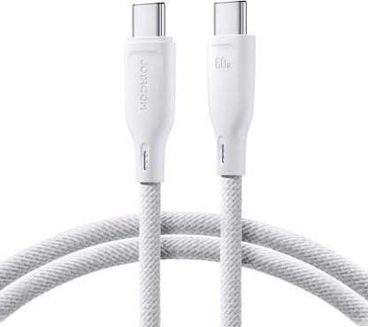 Datový a nabíjecí kabel USB-C - USB-C Joyroom Multi-Color S-A34, 60W, 1m, Bílý