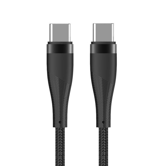 Datový a nabíjecí kabel USB-C - USB-C MaXlife MXUC-08, 60W, 1m, černý