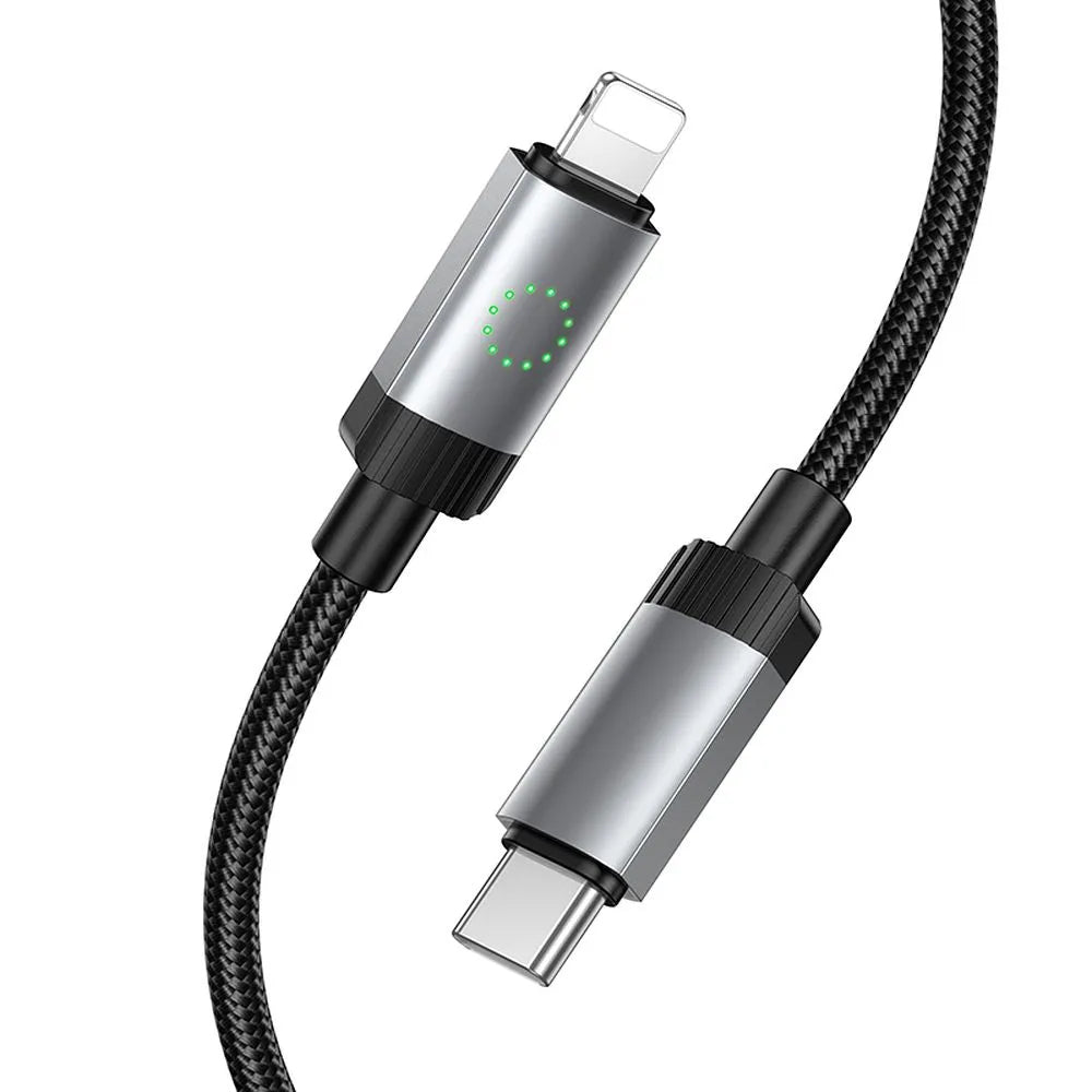 Datový a nabíjecí kabel USB-C - Lightning HOCO X117, 27W, 1m, černý