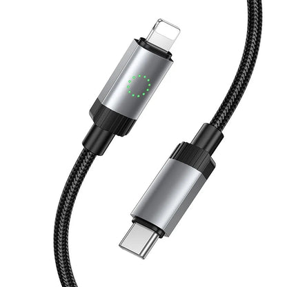 Datový a nabíjecí kabel USB-C - Lightning HOCO X117, 27W, 1m, černý