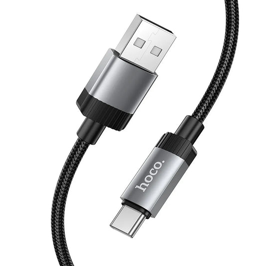 Datový a nabíjecí kabel USB-A - USB-C HOCO X117, 60W, 1m, Černý